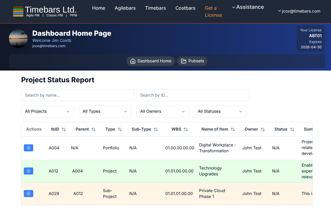 Personal Dashboard
